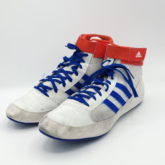 adidas HVC 2 BD7129 - White/Red/Royal Wrestling Boxing MMA men's size 10.5